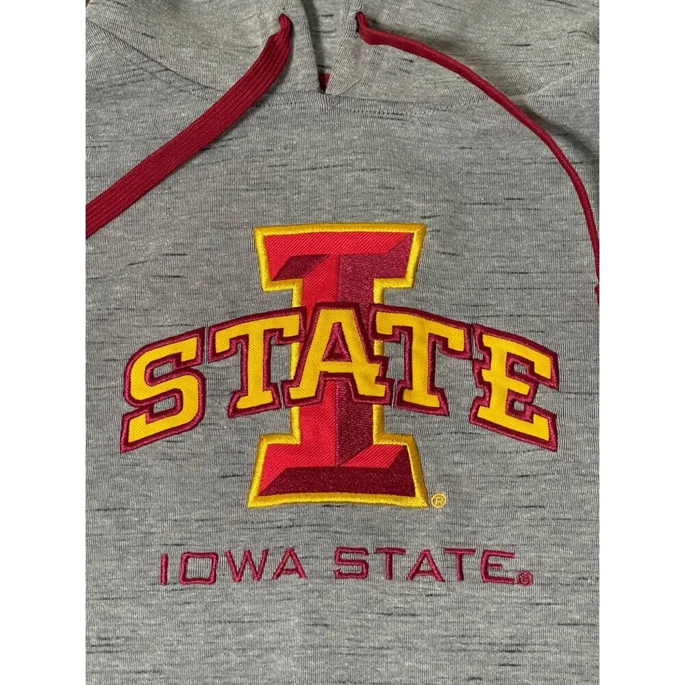 Champion Iowa State Cyclones Gray Hoodie Sweatshirt Mens Small Embroidered Logo - Picture 4 of 11